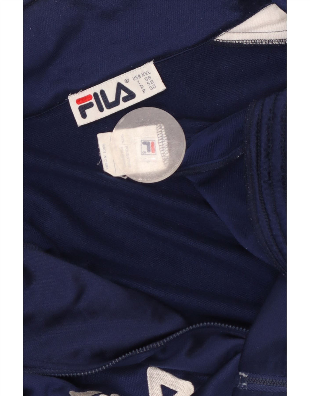 Jaqueta masculina FILA Graphic Tracksuit 2XL azul marinho poliéster colorblock