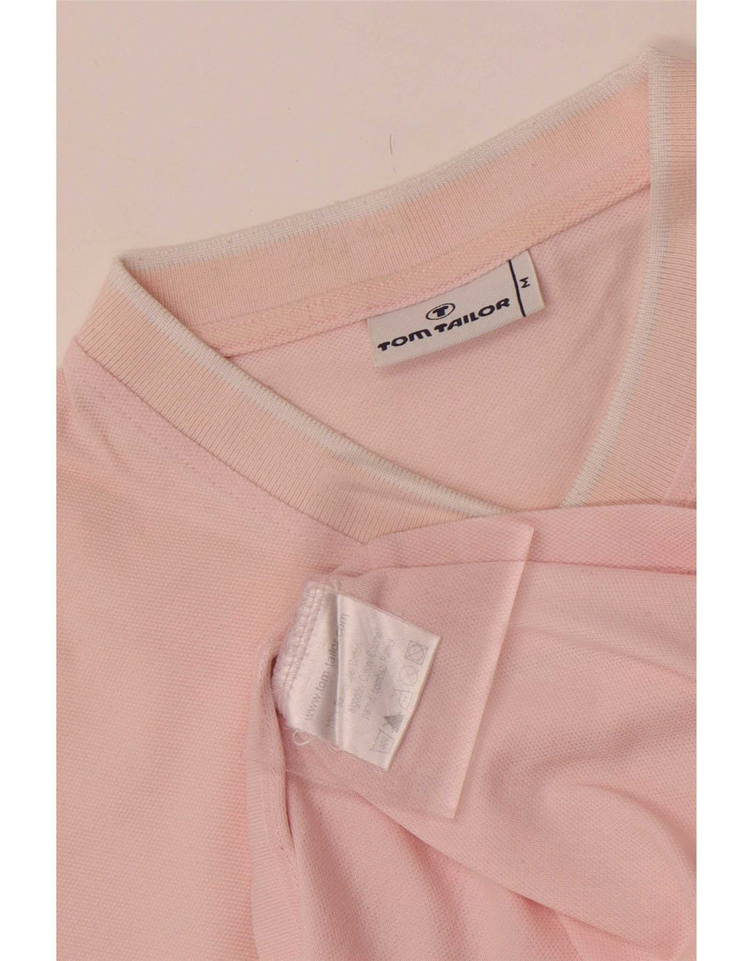 Camiseta masculina Tom Tailor Top médio algodão rosa