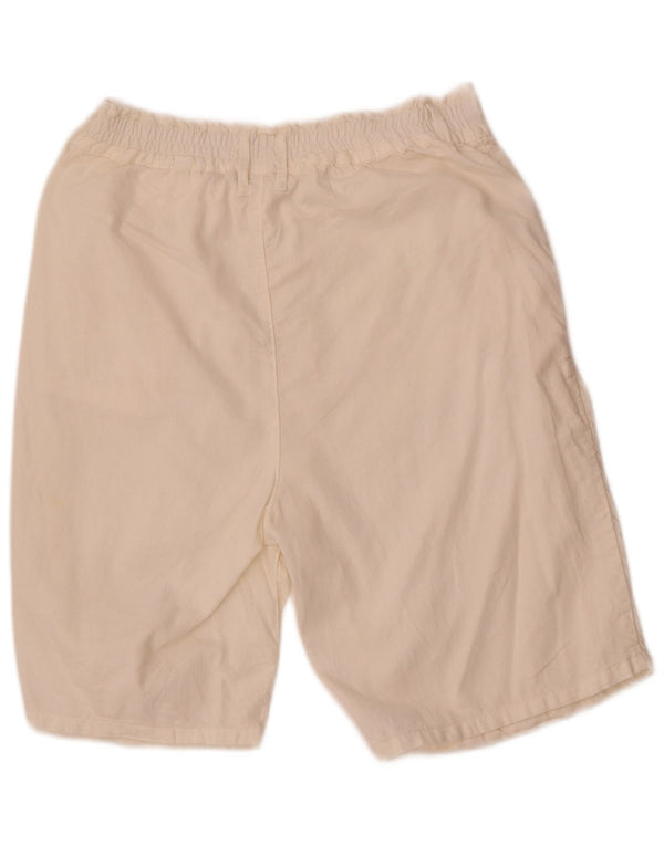 Benetton Mens Chino Shorts W28 Pequeno Branco