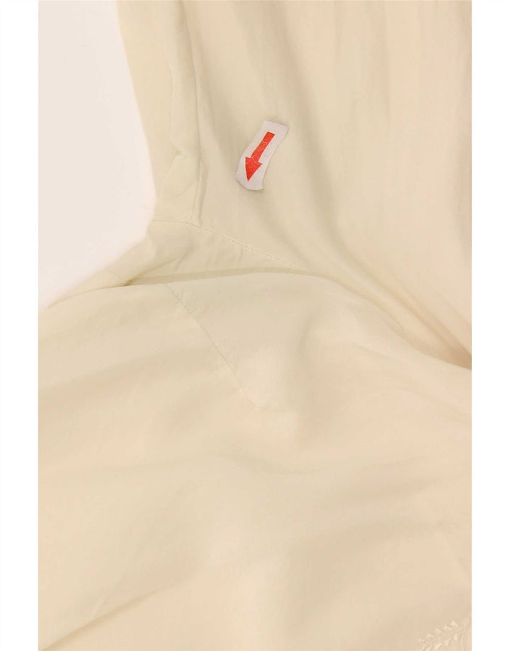Blusa feminina vintage cropped UK 12 bege médio