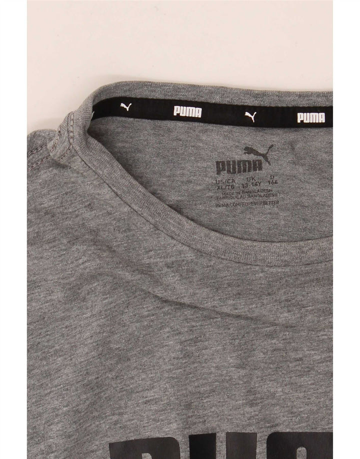 Top Puma Menino Graphic T-Shirt 13-14 Anos Cinzento