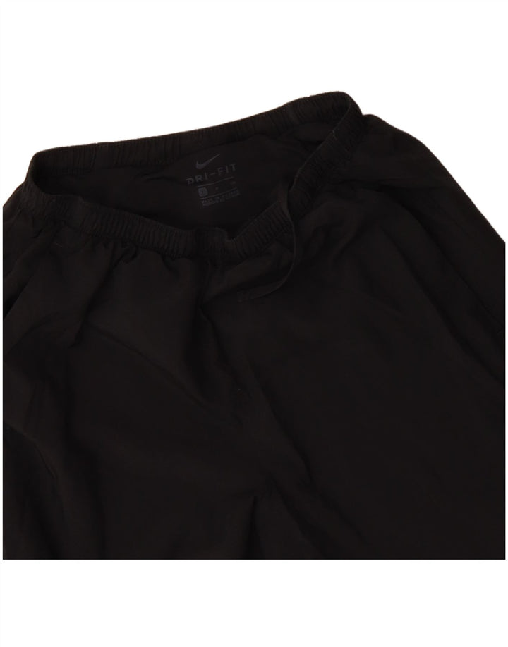 NIKE Womens Dri Fit Sport Shorts UK 8 Pequeno Poliéster Preto