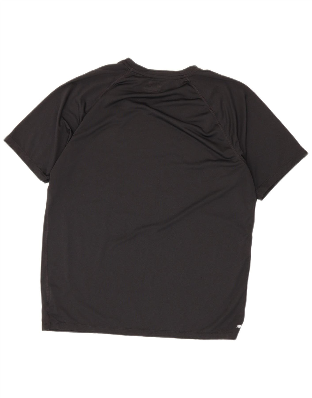 Camiseta gráfica masculina New Balance grande poliéster preto