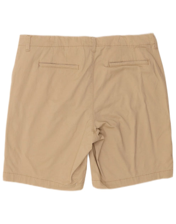 Shorts feminino Lee de cintura média com ajuste regular US 18 2XL W38 algodão bege