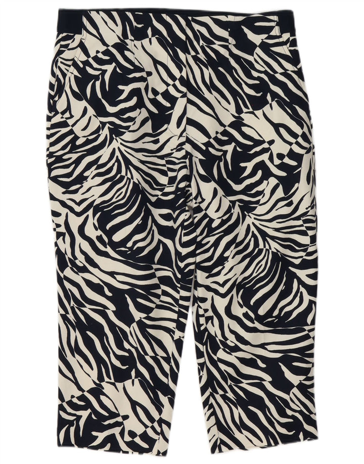 Calça capri feminina Marks & Spencer UK 16 grande W36 L20 preta