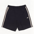 Shorts esportivos masculinos Adidas pequenos poliéster azul marinho