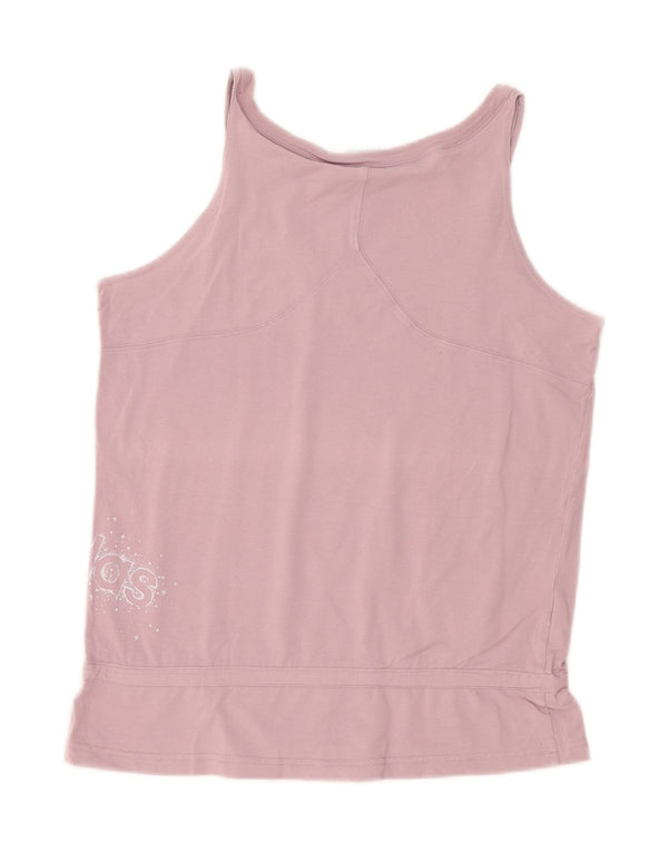 Adidas Womens Graphic Vest Top UK 18 XL Roxo Algodão