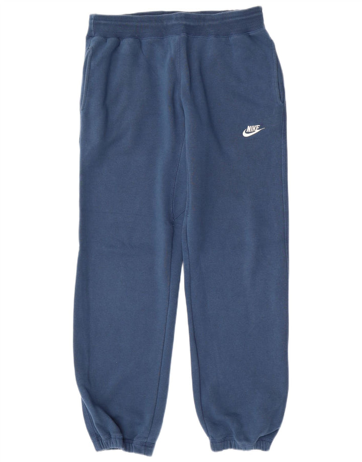 Calça de treino masculina Nike joggers médio azul algodão