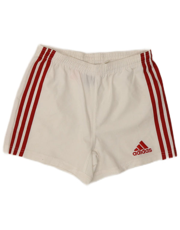 Shorts esportivos Adidas Boys Climacool 9-10 anos branco poliéster