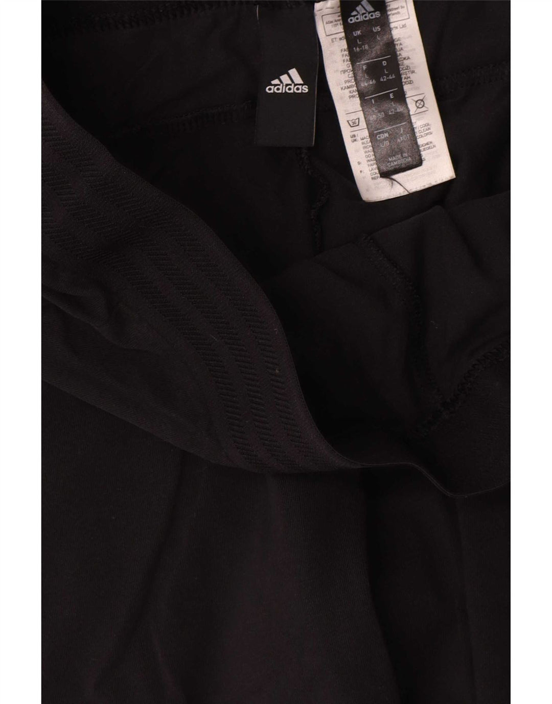 Leggings Adidas Femininas UK 16/18 Grande Algodão Preto