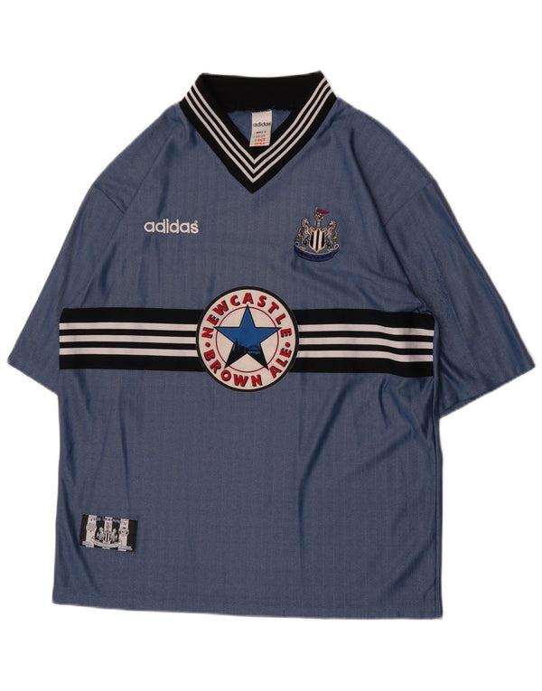 Adidas Mens Newcastle United 1996-1997 Camisa Away XL Azul Poliéster Esportes