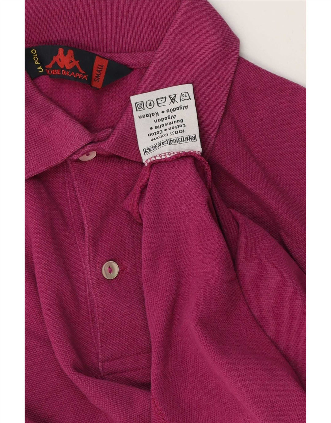 Camisa polo masculina Kappa pequena algodão roxo
