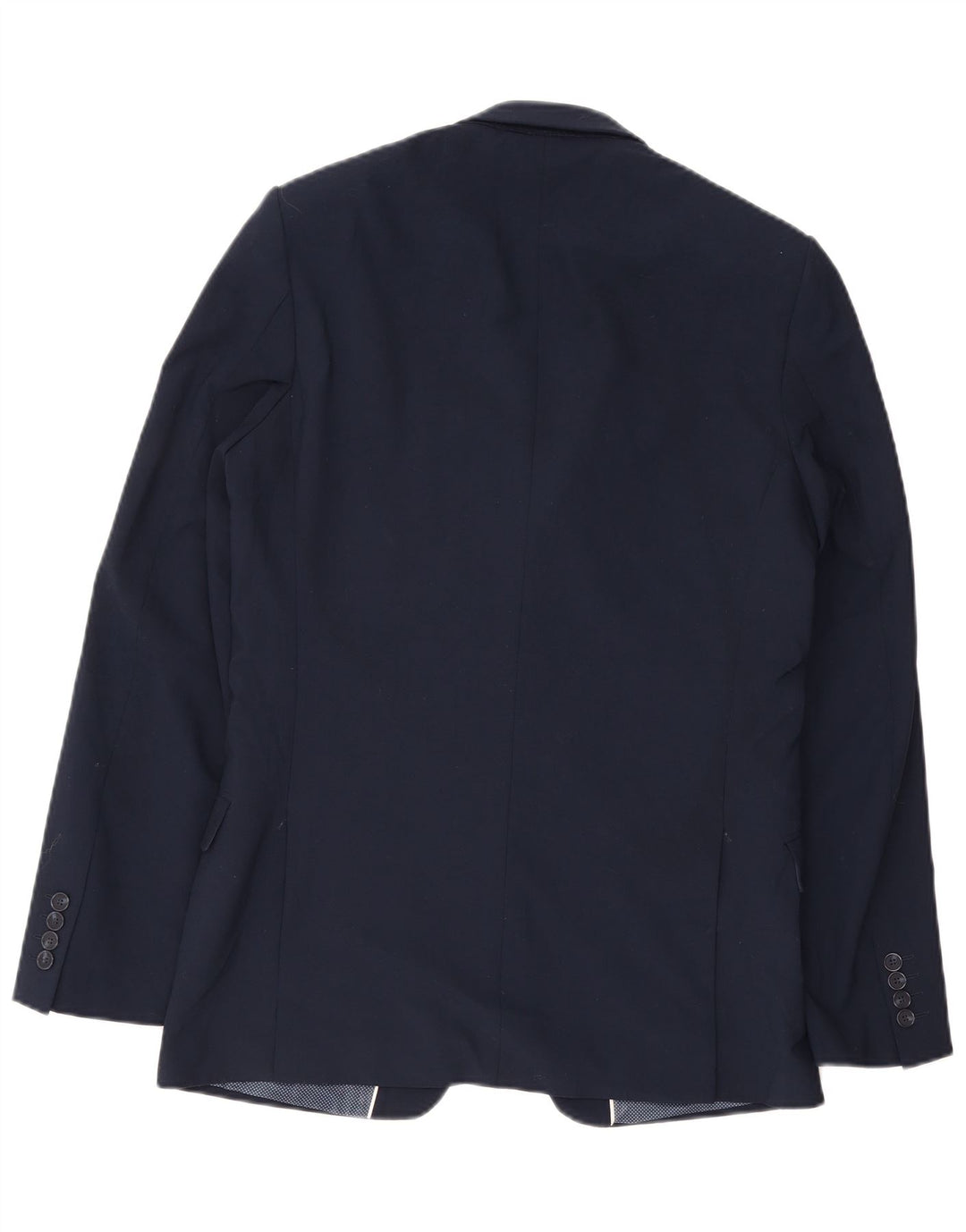 Jaqueta Blazer Slim Masculina de 2 Botões Marks & Spencer Reino Unido 38 Azul Marinho Médio