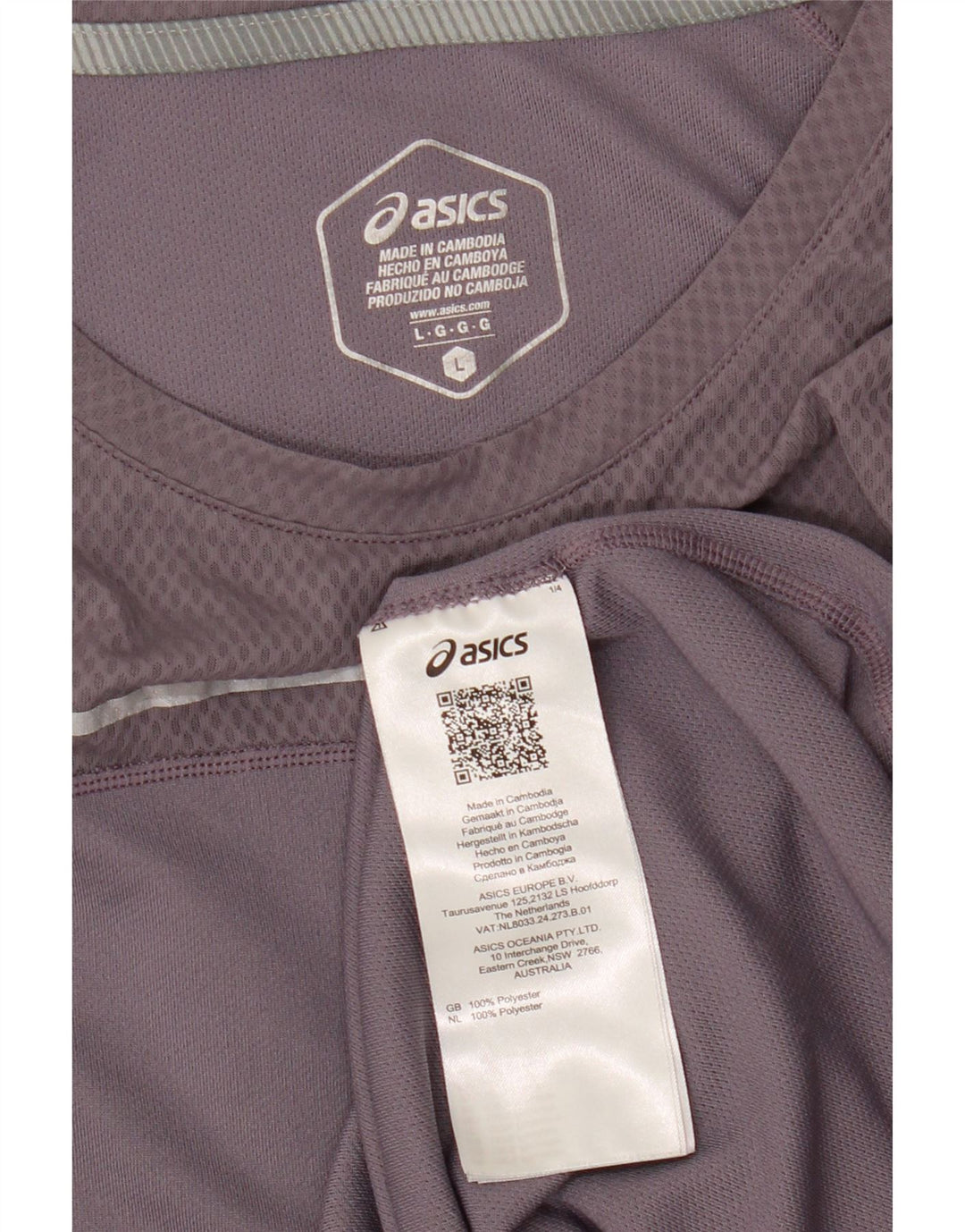 Asics Womens UK 14 Grande Roxo Poliéster Esportes