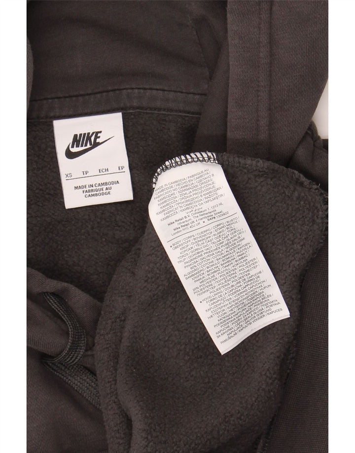 NIKE Mens Graphic Hoodie Jumper XS Grey Cotton Vintage Nike and Second-Hand Nike from Messina Hembry 