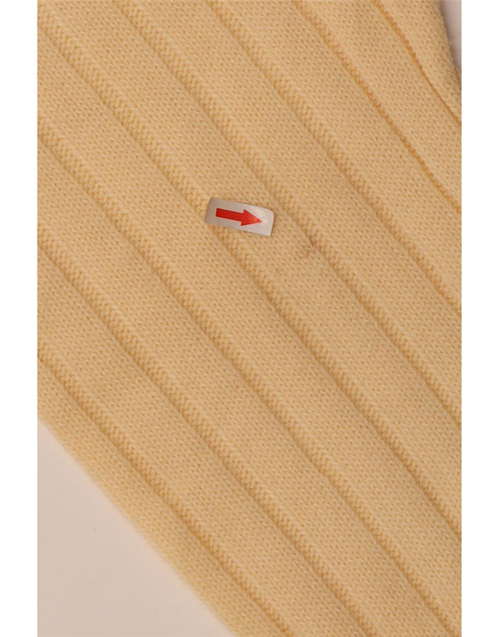 Suéter feminino VINTAGE com gola redonda IT 52 2XL lã bege