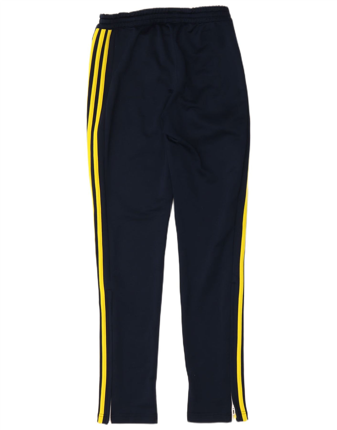 Calça de treino masculina Adidas pequena azul marinho poliéster