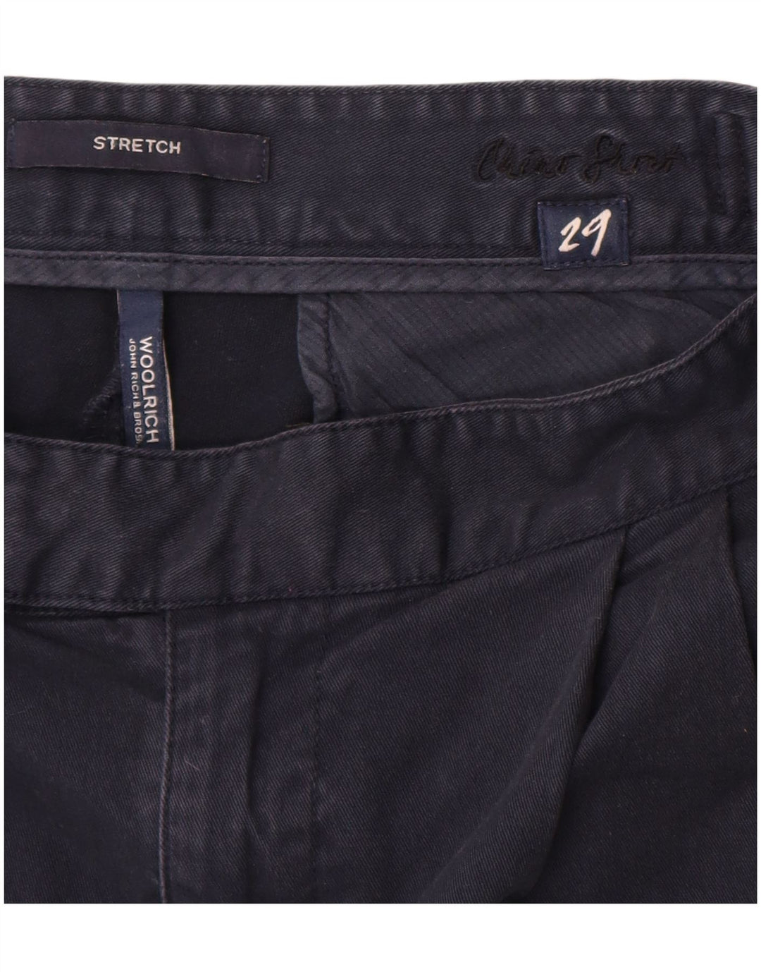 Shorts chino feminino WOOLRICH W29 médio azul marinho
