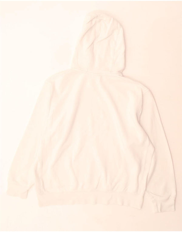 Nike Mens Hoodie Jumper Grande Algodão Branco