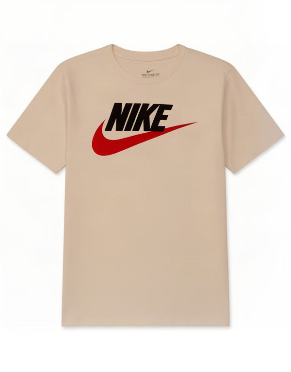 Camiseta Nike masculina gráfica top pequeno algodão branco