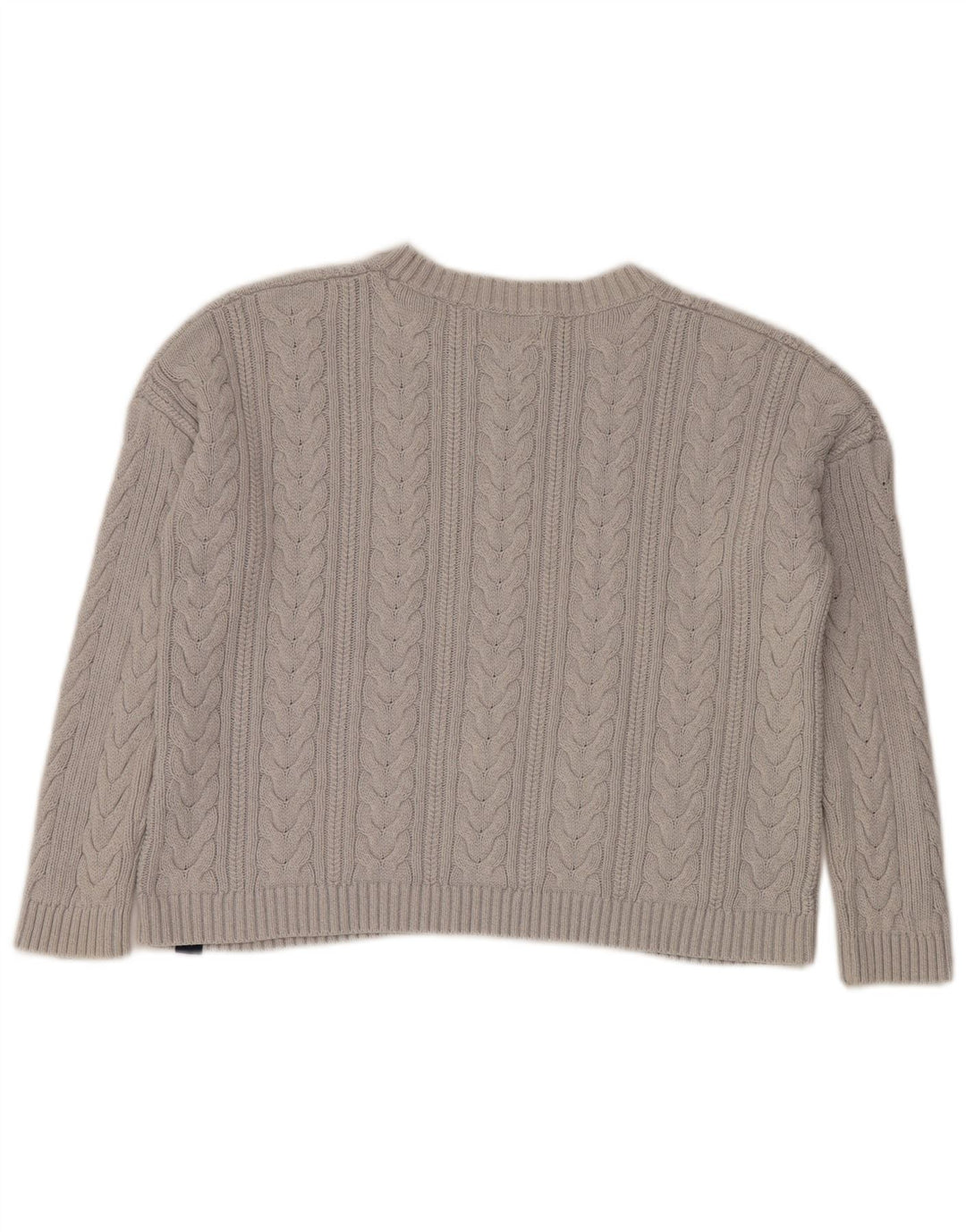Superdry Suéter feminino superdimensionado com gola redonda Reino Unido 10 pequeno cinza