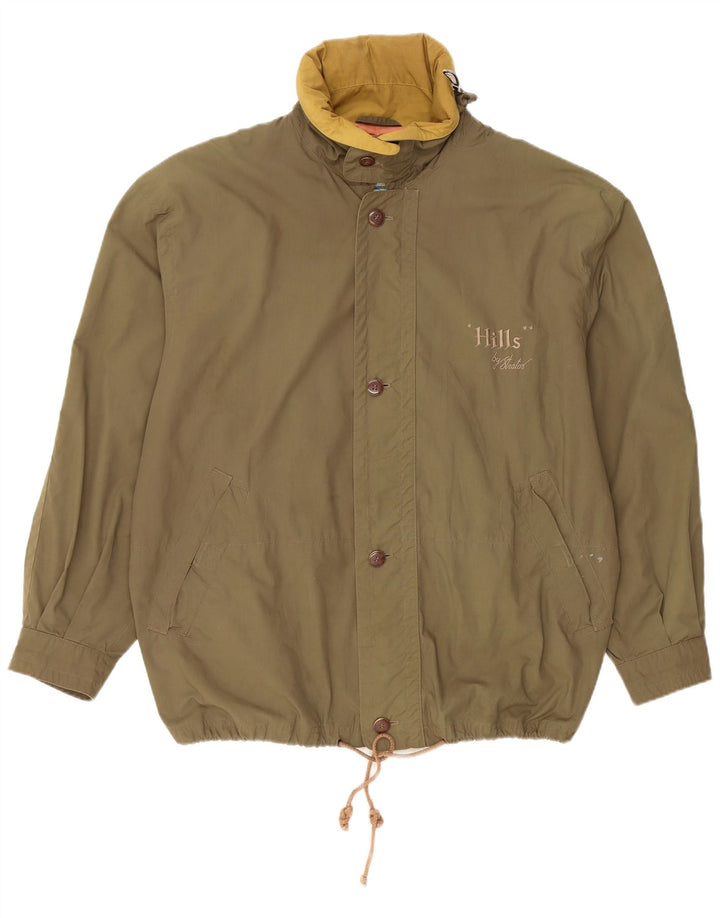 Jaqueta bomber masculina Stratos UK 40 grande poliéster cáqui