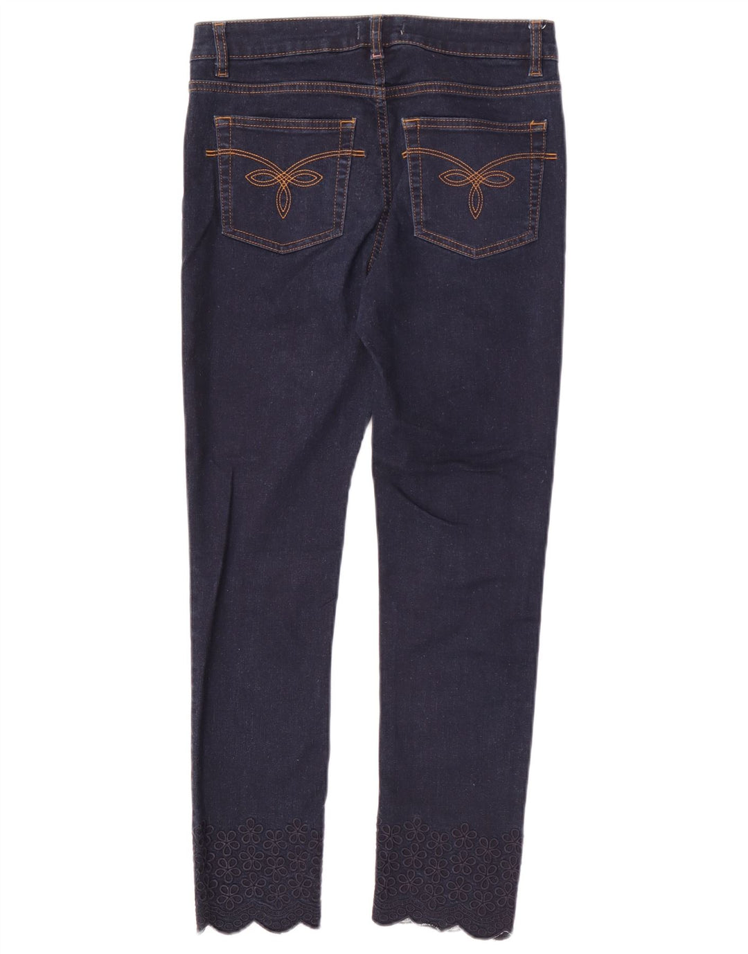 Jeans slim feminino Ted Baker W28 L26 azul marinho floral