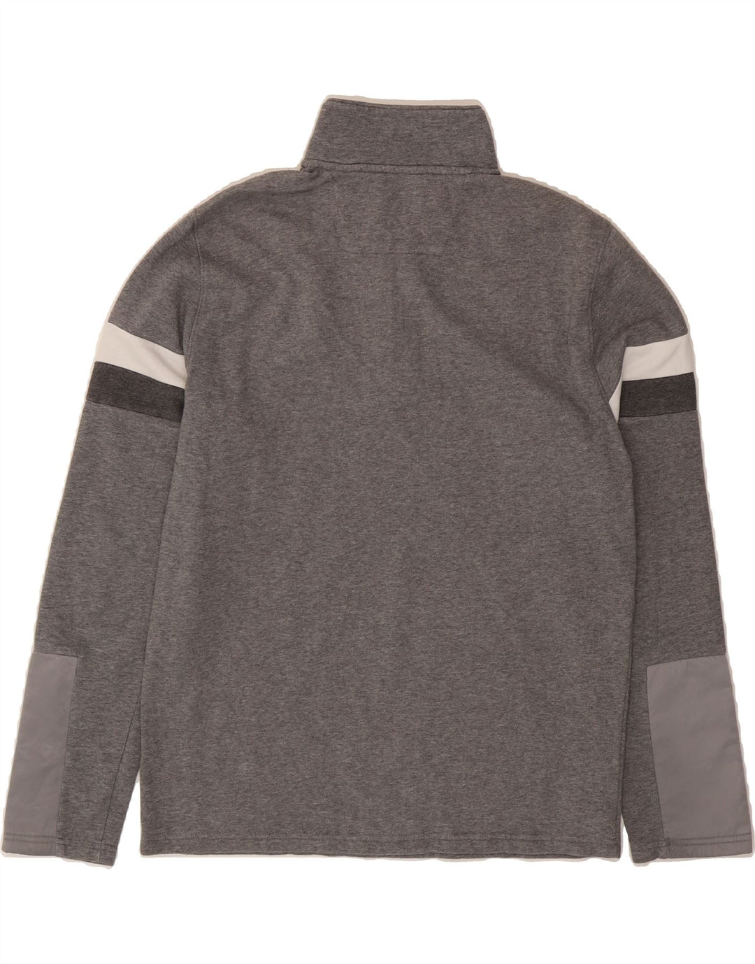 CALVIN KLEIN Mens Zip Neck Sweatshirt Jumper Medium Grey Vintage Calvin Klein and Second-Hand Calvin Klein from Messina Hembry 