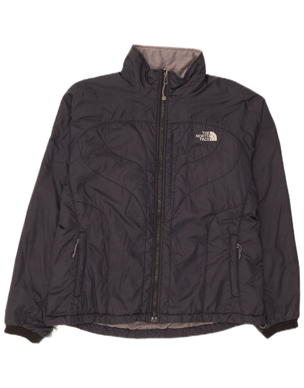 Jaqueta acolchoada feminina The North Face UK 16 grande preto xadrez nylon
