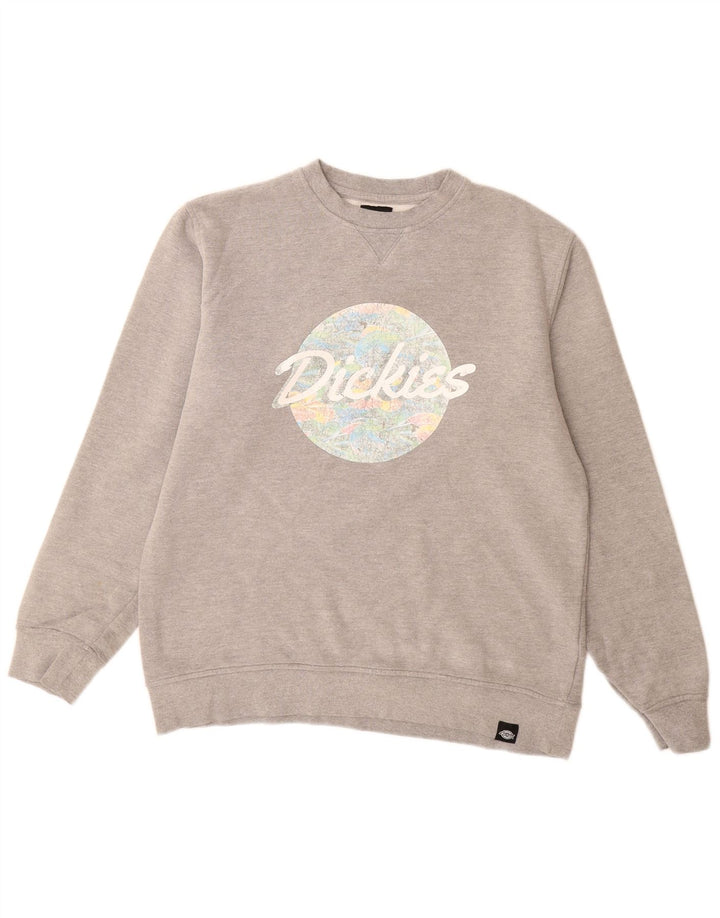 Dickies moletom gráfico masculino jumper grande algodão cinza