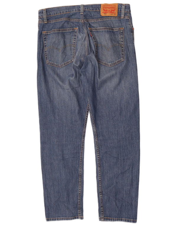 Levi's Masculino 502 Tapered Jeans W36 L32 Azul Algodão