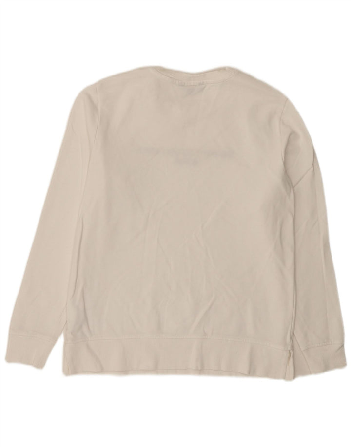 Tommy Hilfiger moletom gráfico masculino jumper pequeno algodão branco