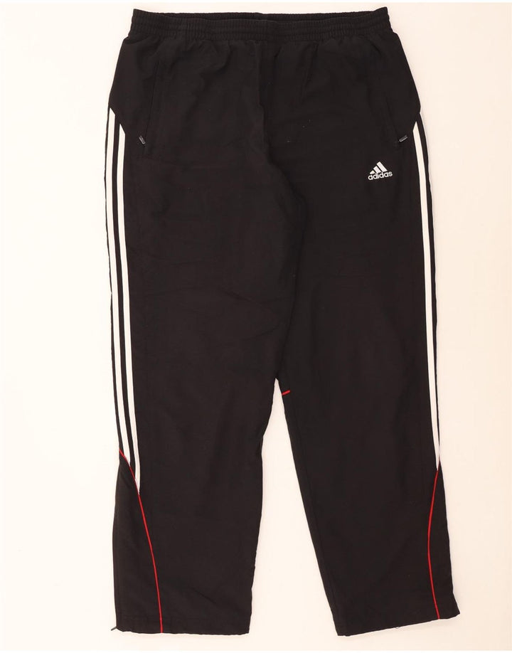 Calças de treino masculinas Adidas UK 46/48 XL poliéster preto