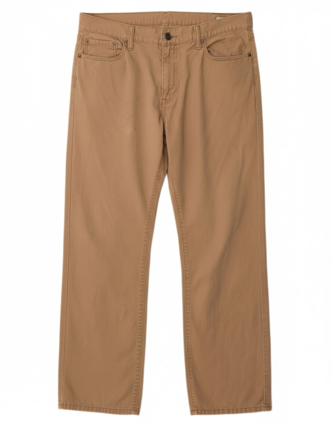 LEVI'S Calça masculina 514 reta casual W36 L30 algodão bege