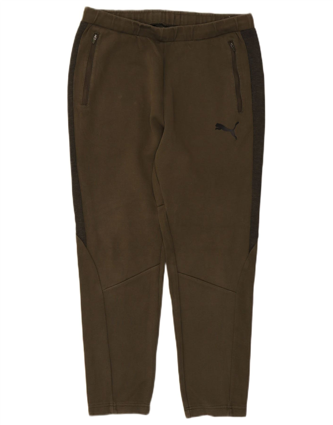Calça de treino masculina Puma grande cáqui colorblock