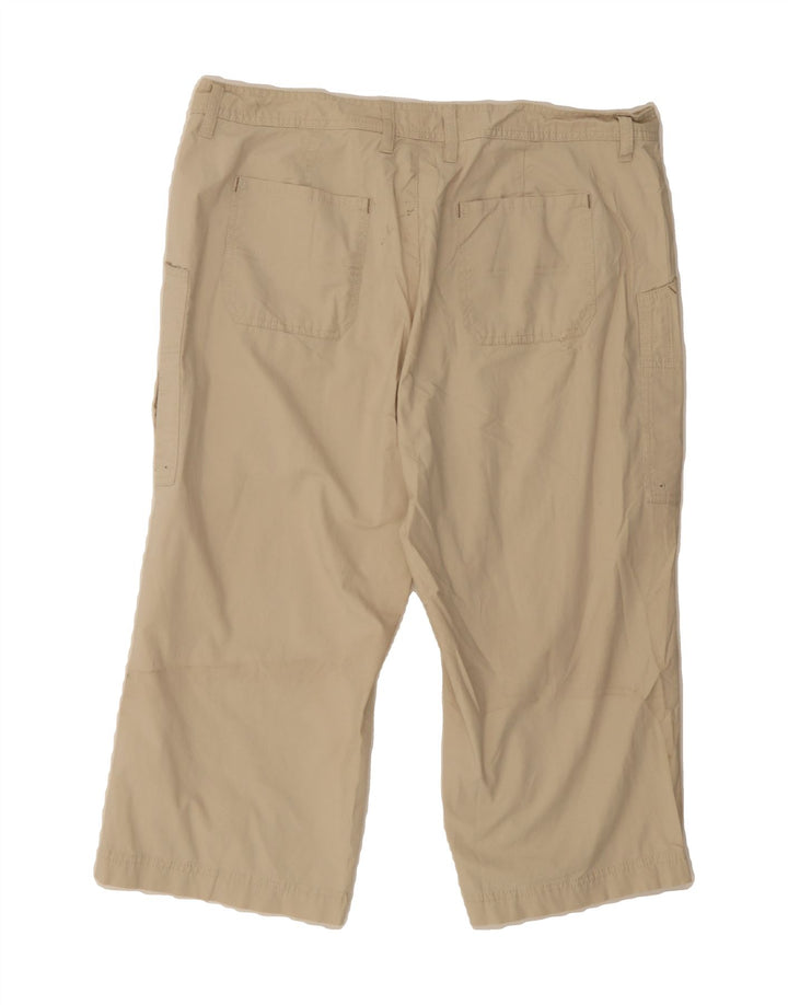 EDDIE BAUER Womens Mercer Fit Bermuda Shorts US 16 2XL W38  Beige Cotton Vintage Eddie Bauer and Second-Hand Eddie Bauer from Messina Hembry 