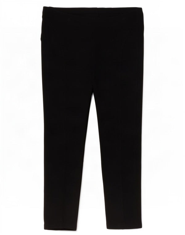 Calça casual justa feminina Marks & Spencer Reino Unido 12 médio W32 L26 preta