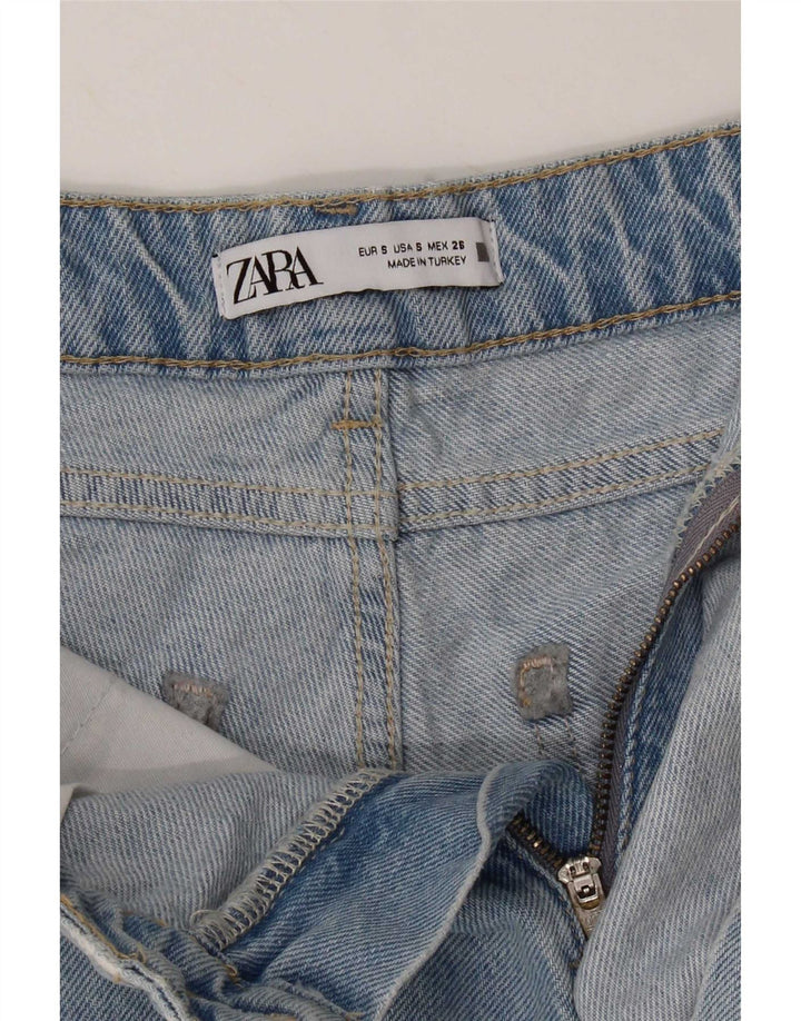Shorts jeans feminino Zara pequeno W26 azul