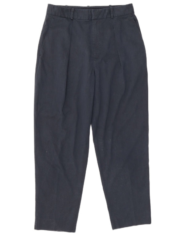 Calça cropped feminina Polo Ralph Lauren US 6 médio W28 L24 azul marinho