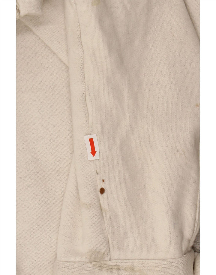 Jaqueta bomber gráfica masculina VINTAGE UK 44 2XL lã listrada bege