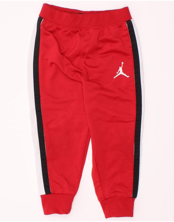 Calça de treino Jordan Baby Boys Joggers 12-18 meses vermelho colorblock