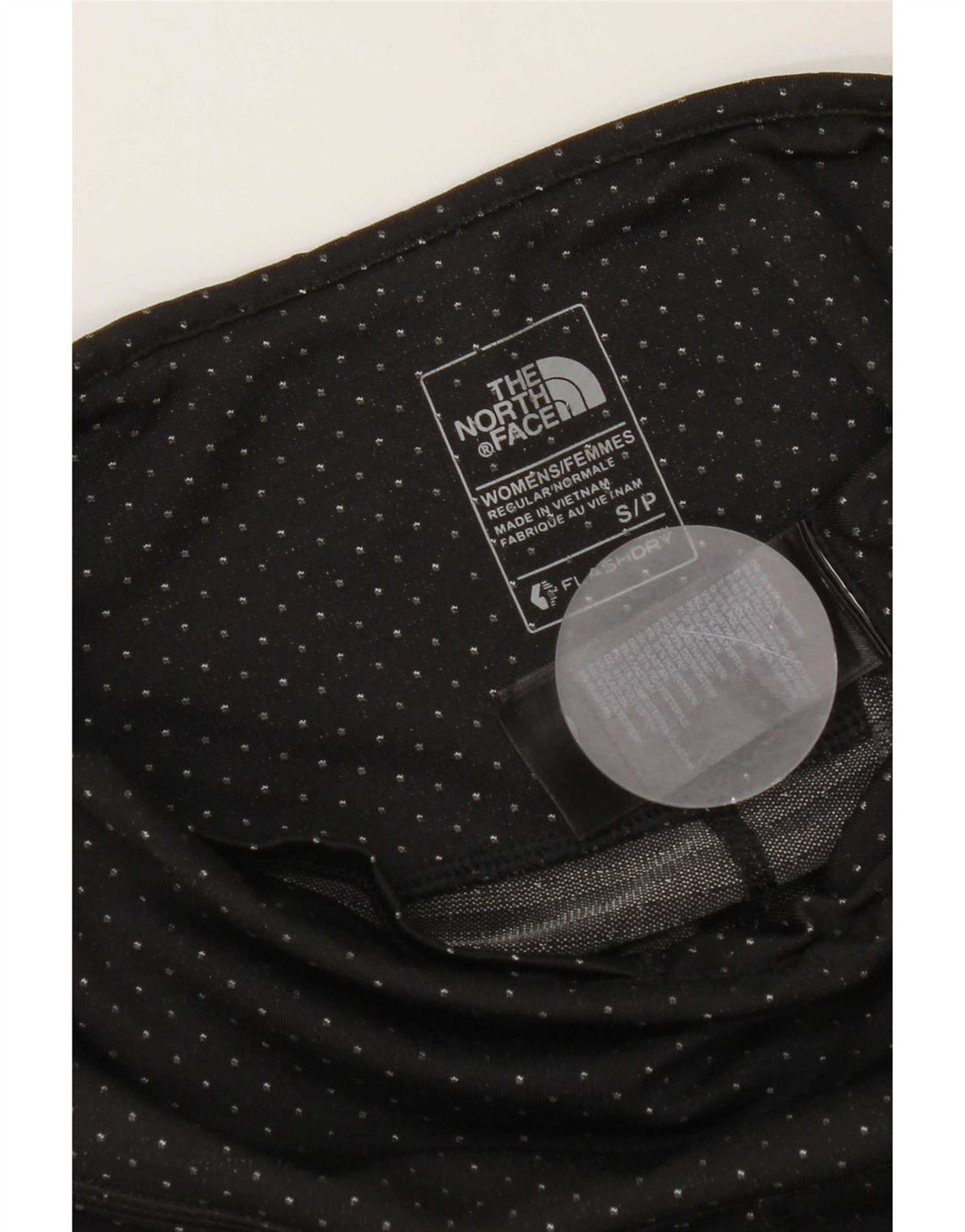 Leggings cropped feminino The North Face Reino Unido 8 pequeno poliéster manchado preto