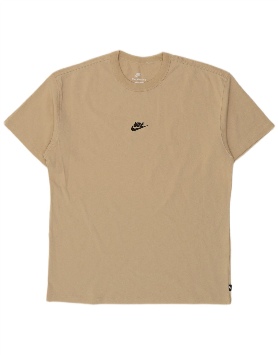 Camiseta masculina Nike Loose Fit Top de algodão bege médio