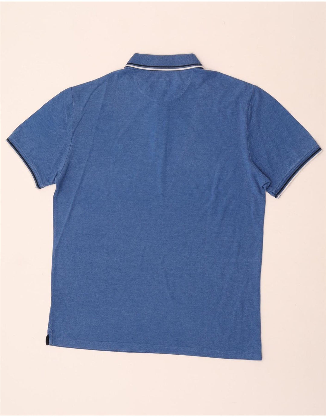 Camisa polo masculina CHAMPION grande listrada azul