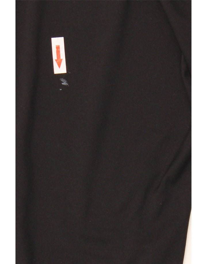Leggings Capri Mulheres Asics UK 12 Poliéster Preto Médio