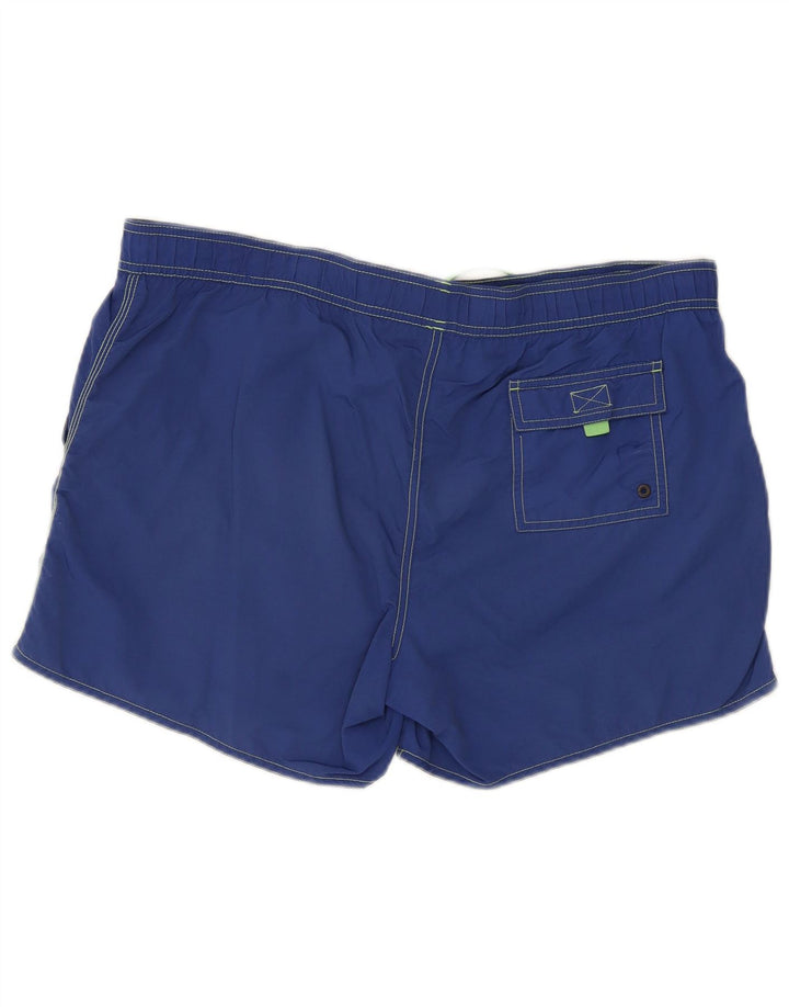 Shorts de natação masculino Hugo Boss XL azul marinho