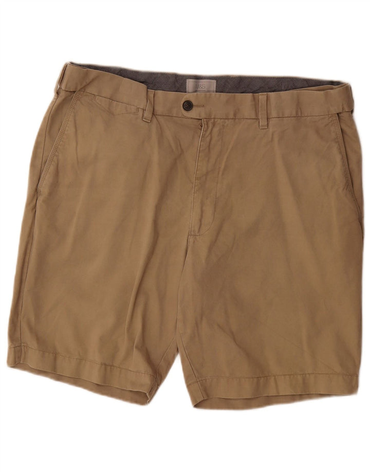 Shorts chino masculino MARKS & SPENCER W38 XL algodão bege