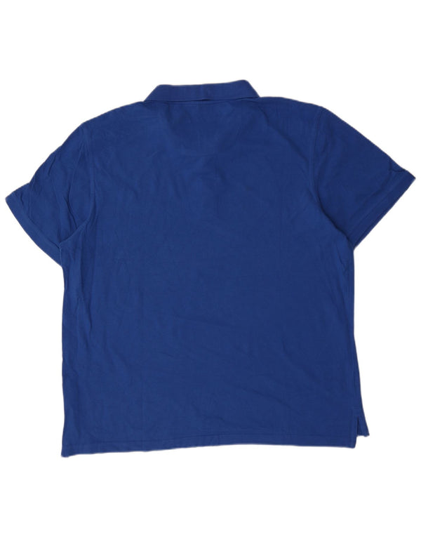Camisa polo masculina Pierre Cardin Regular Fit 3XL algodão azul