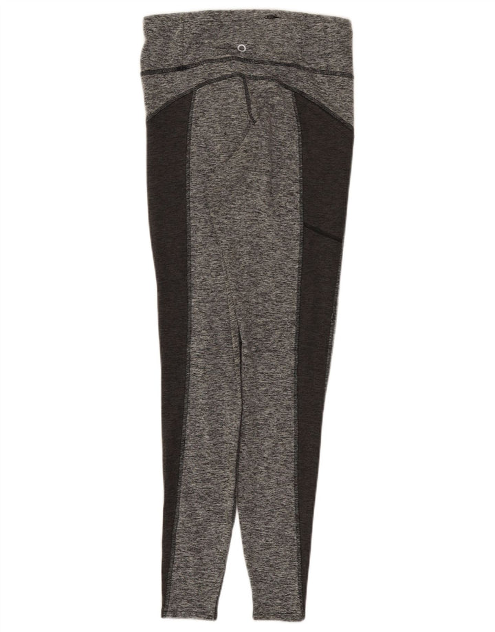 Leggings femininos Marks & Spencer UK 8 poliéster colorblock cinza pequeno