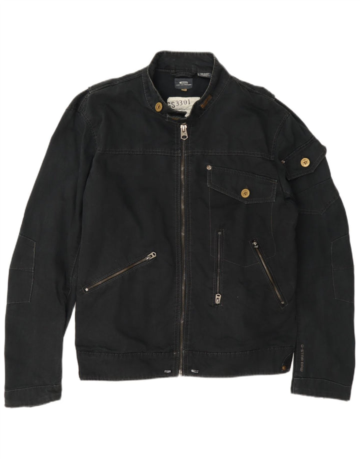 Jaqueta utilitária masculina G-Star UK 42 XL algodão azul marinho